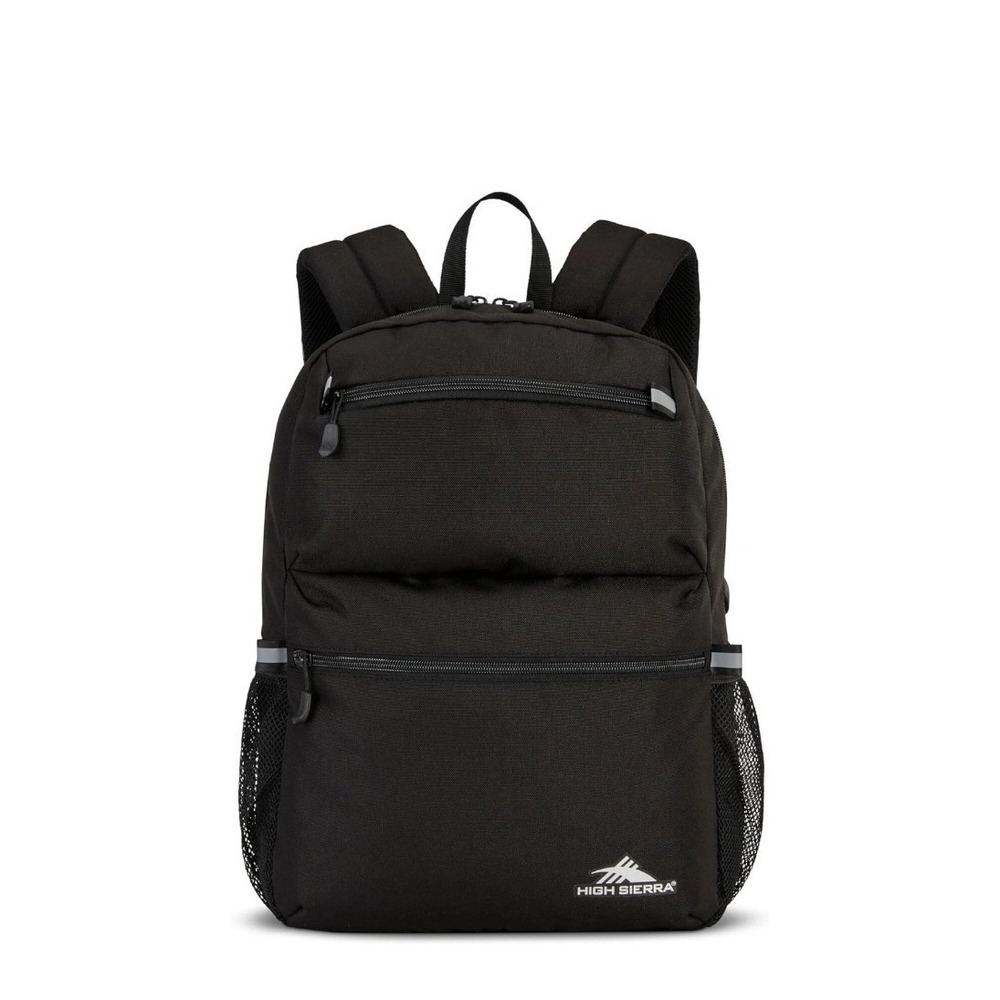High Sierra Abbreviate Backpack, Laptop Bookbag for Travel One Size Black New - Picture 2 of 13